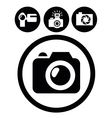 camera icons vector image