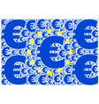 european union and the euro vector image