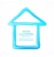 blue house of drop water vector image vector image