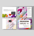 business templates for presentation slides vector image