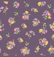 floral ornamental seamless pattern flower garden vector image