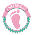 baby shower design vector image