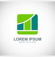 business finance progress logo vector image