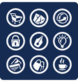 website and internet icons vector image vector image