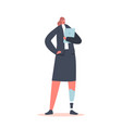 disabled manager secretary woman isolated vector image