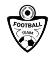 football badge black vector image