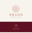 d brand logo vector image