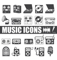 music icons vector image