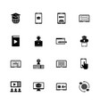 online education - flat icons vector image