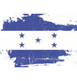 honduras scratched flag vector image vector image