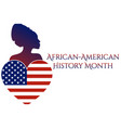 african-american or black history month concept vector image
