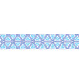 triangles seamless border boho style vector image vector image