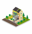 house 3d isometric design vector image
