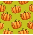 pumpkins seamless pattern vector image
