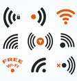 wifi symbols vector image