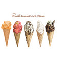 Hand drawn sweet ice cream vector image