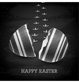 happy easter background - chalkboard vector image vector image