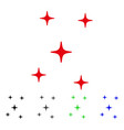 space stars flat icon vector image