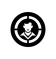 target human resource icon vector image vector image