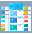 wall calendar 2016 years design template vector image