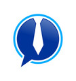 ceo talk bubble chat blue symbol design vector image