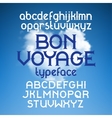 custom retro typeface bon voyage vector image vector image