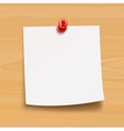 paper notice with pin vector image