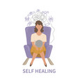 self help concept vector image