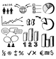 isolated sketch infographic vector image