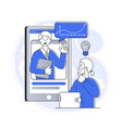online marketing concept vector image