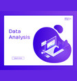 concept website business strategy analysis data vector image