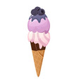 delicious ice cream vector image vector image