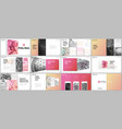minimal presentations design portfolio vector image