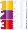 numbers vector image vector image