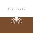 roots graphic design template vector image vector image