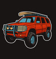 colour of suv car vector image