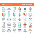 leisure and tourism vector image vector image