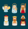 manger epiphany christmas vector image