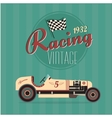 vintage sport racing cars vector image vector image