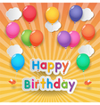 happy birthday balloons vector image vector image