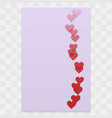 valentines day heart background vector image