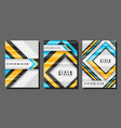 flyers set vector image vector image