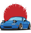 little blue coupe car vector image vector image