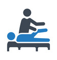 physiotherapy icon vector image