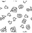 reviews seamless pattern vector image