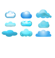 cloud set vector image vector image