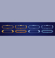empty rectangle frames in medieval style for game vector image