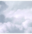 white sky and clouds vector image vector image