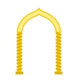 arch in the oriental style icon flat vector image