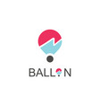 ballon logo vector image